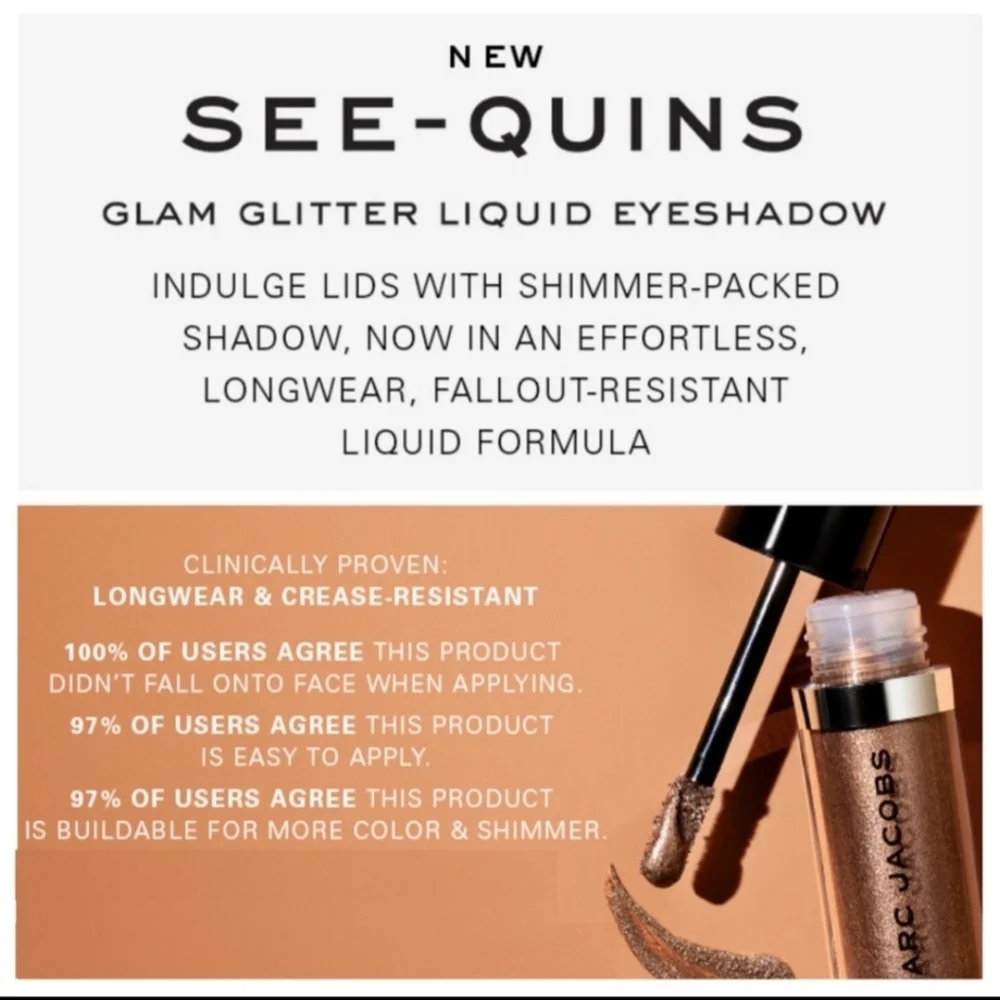 Marc Jacobs: See~Quins Liquid Eyeshadow | HOST PICK! ~BNIB/SEALED!!